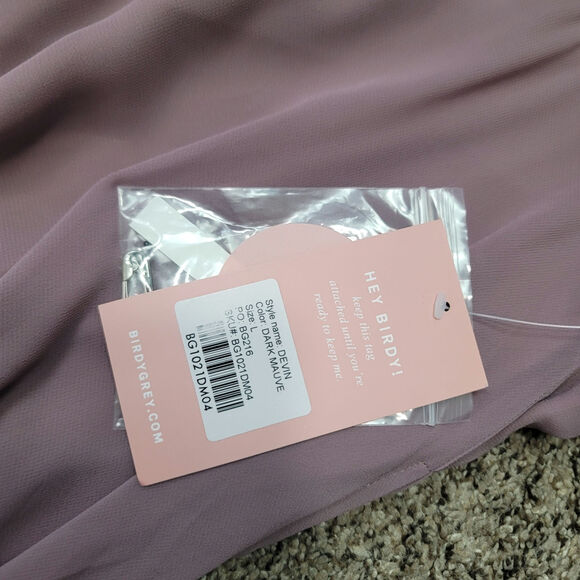 Elegant Mauve Off-Shoulder Maxi Dress - Picture 5 of 11